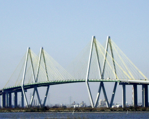 Fred Hartman Suspension Bridge