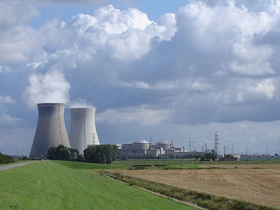 Plant Doel; seen from the north. Doel, Beveren, East Flanders, Belgium