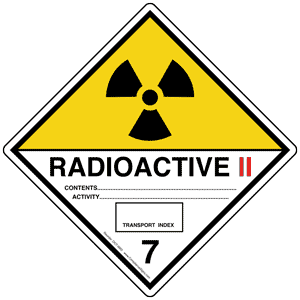 Yellow 2 Radiation Label