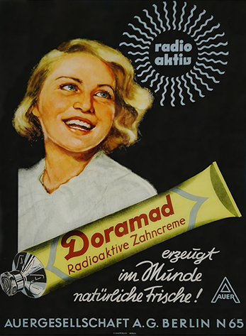 Doramad Advertisement for Doramad Radioactive Toothpaste