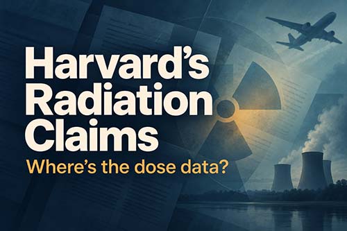 A Few Bad Harvard Papers about Radiation Health Effects